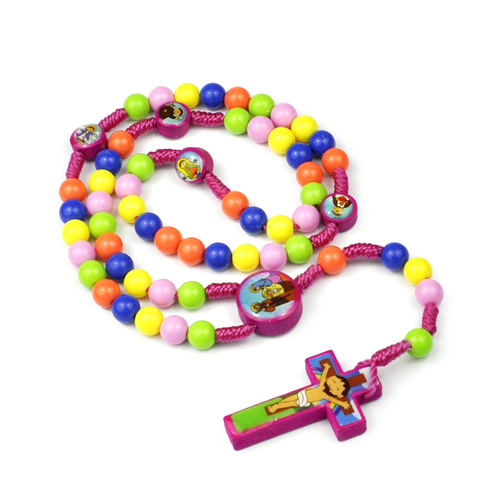 Colored Children's Cross Beads