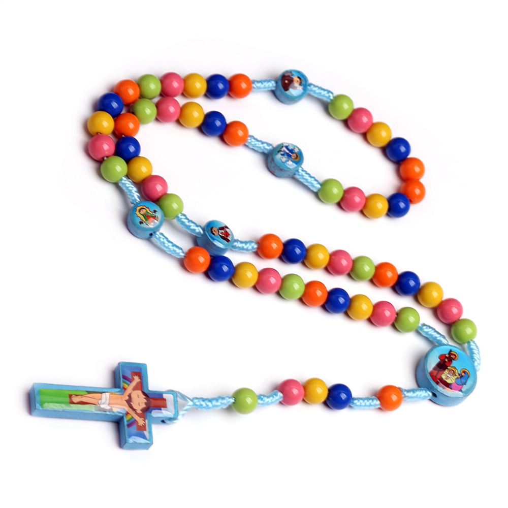 Colored Children's Cross Beads