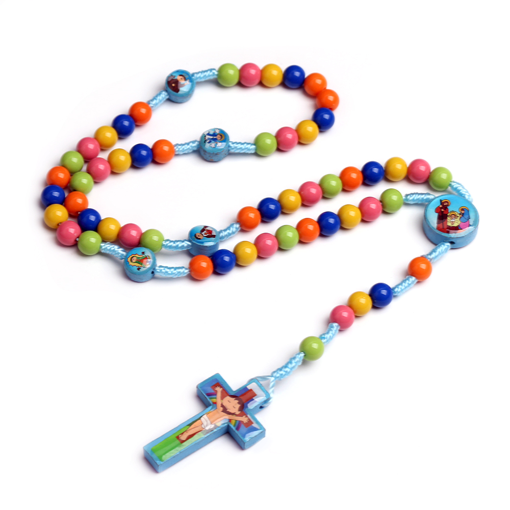 Colored Children's Cross Beads