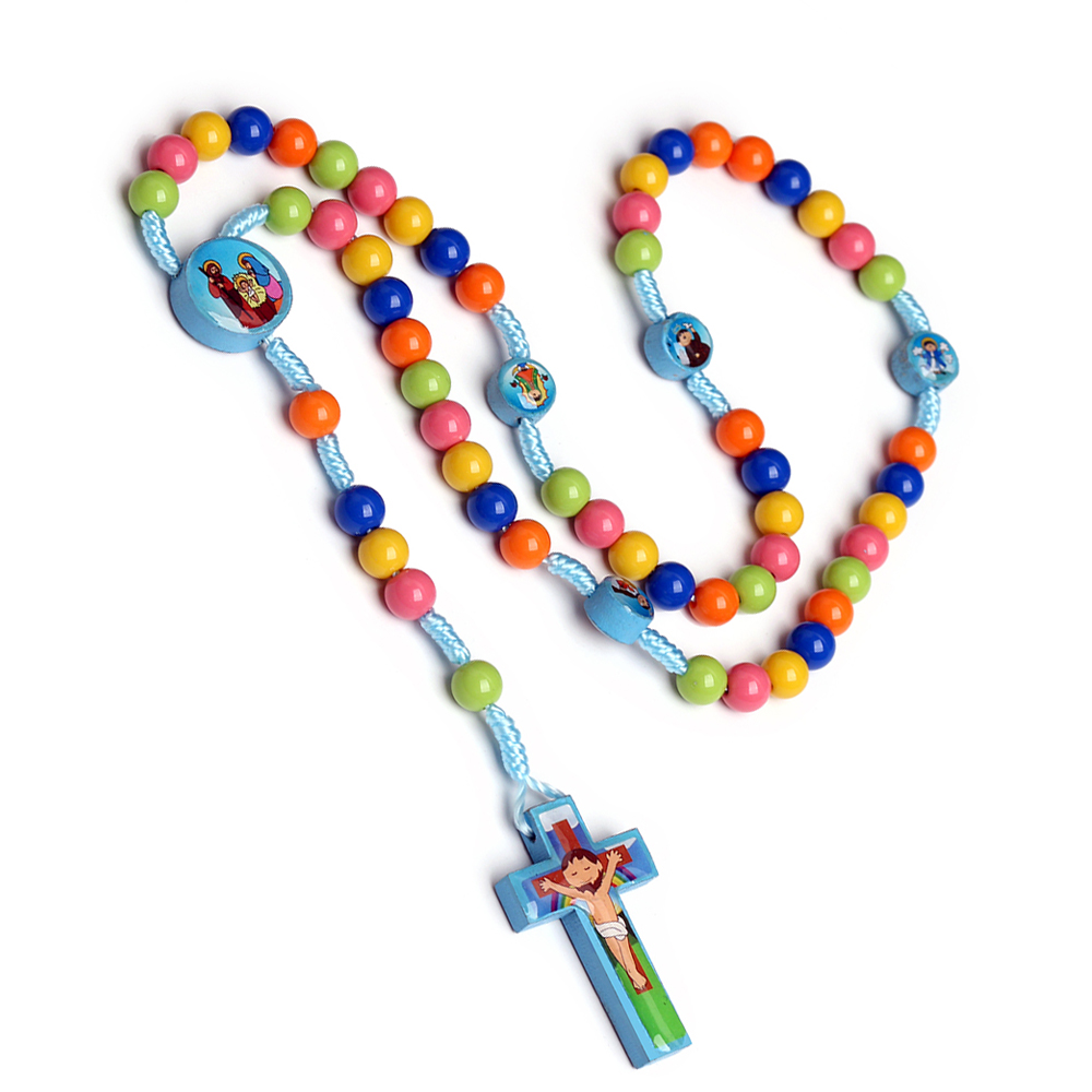 Colored Children's Cross Beads