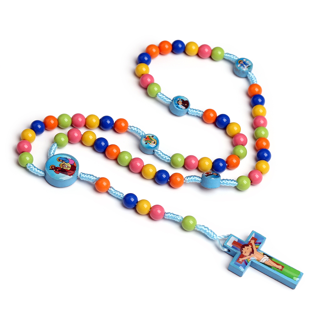 Colored Children's Cross Beads