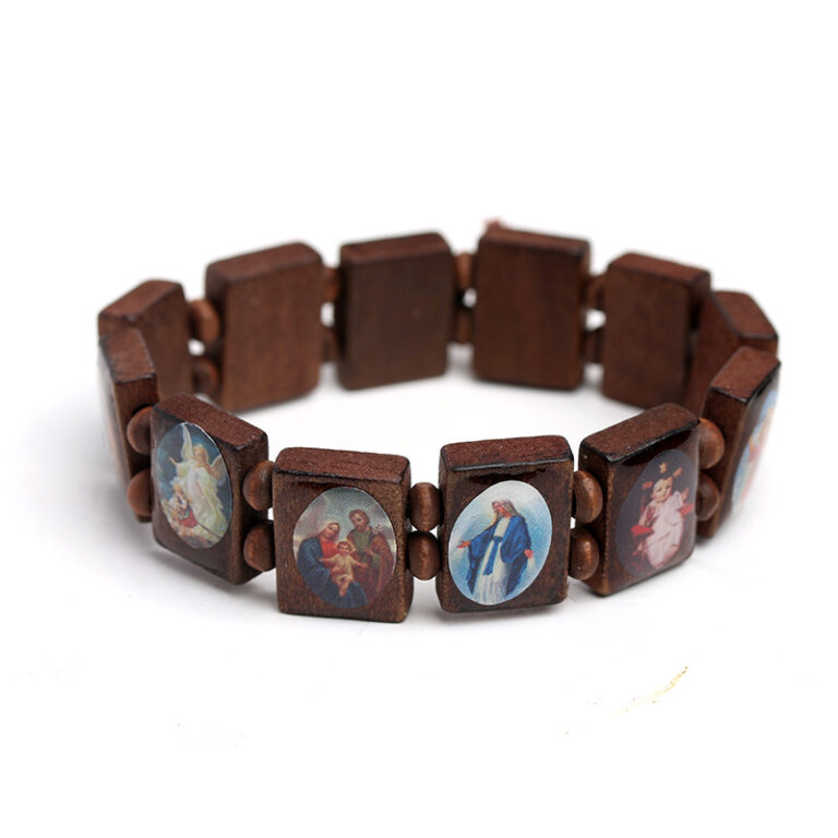 Wooden block bracelet C01