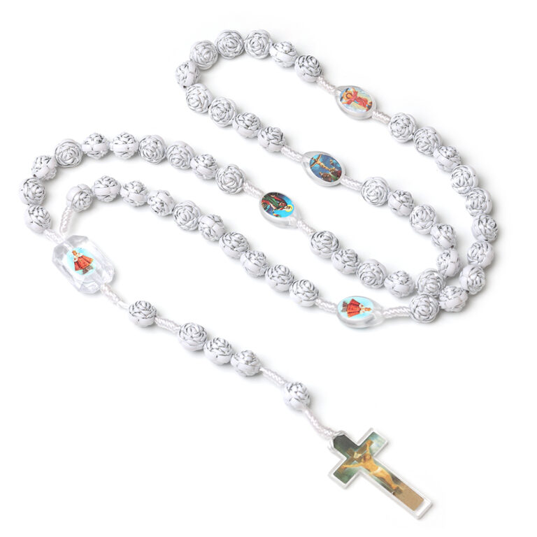 Plastic rosary necklace N66