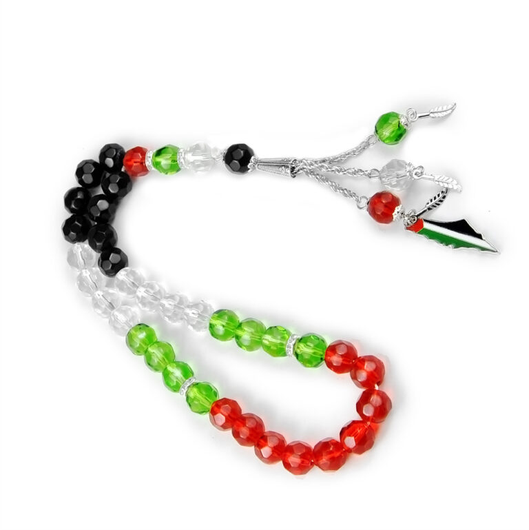 33 Muslim Prayer Beads (Red, Green, White, Black)-KWTQ33
