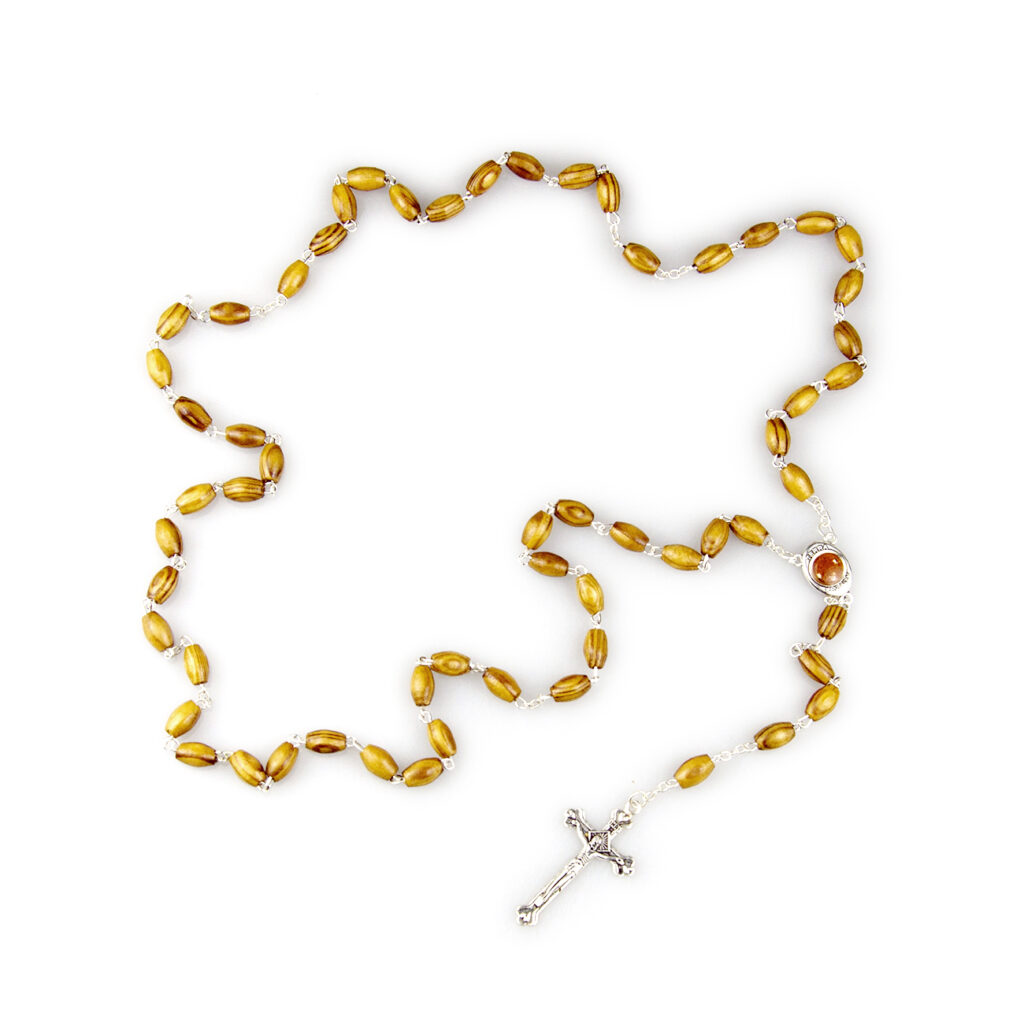 Catholic Holy Land Prayer Bead Pendant