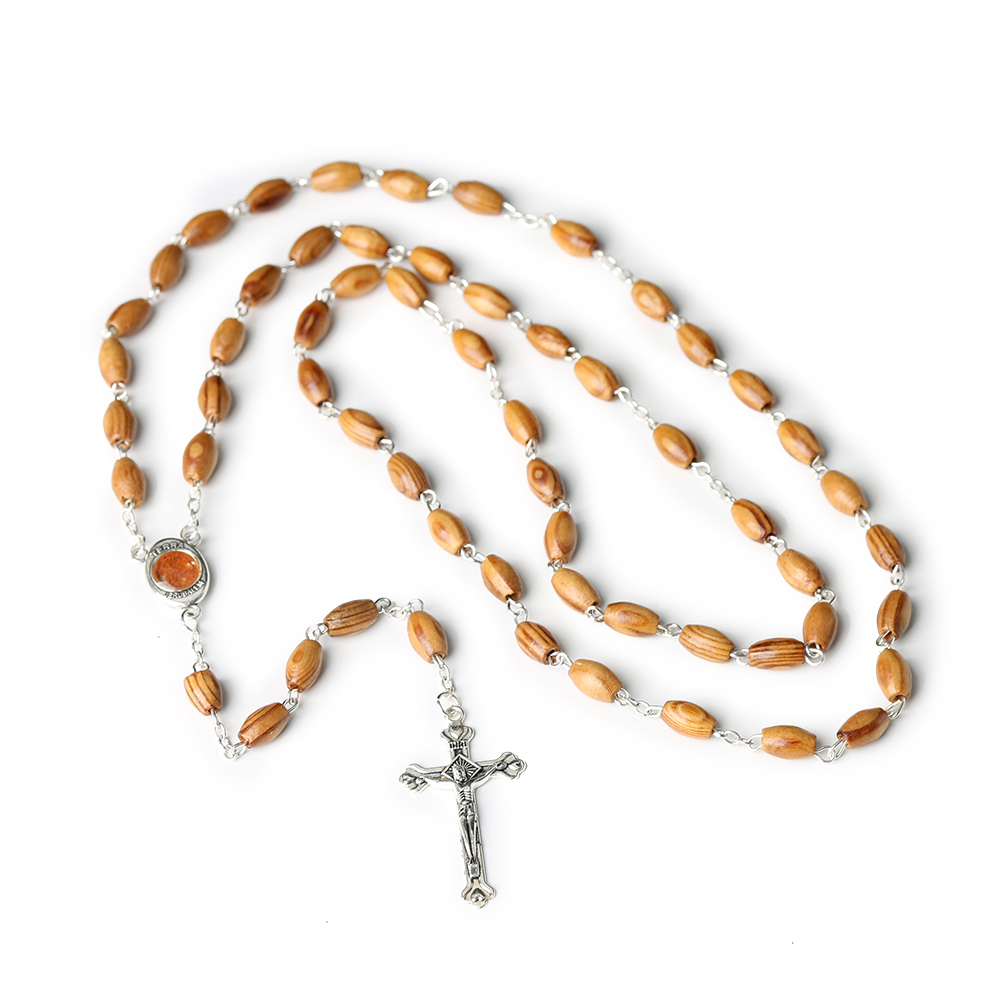 Catholic Holy Land Prayer Bead Pendant