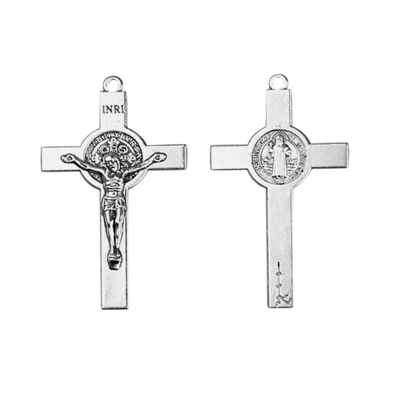 Cross Pendant Rosary Connector – Zinc Alloy