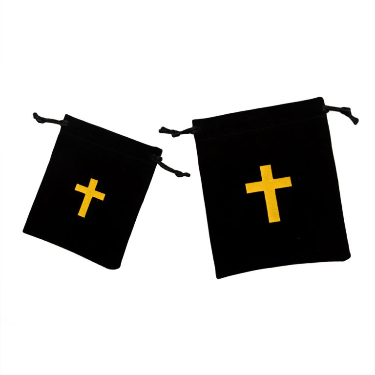 Cross Pendant Jewelry Pouch – Velvet Storage Bag