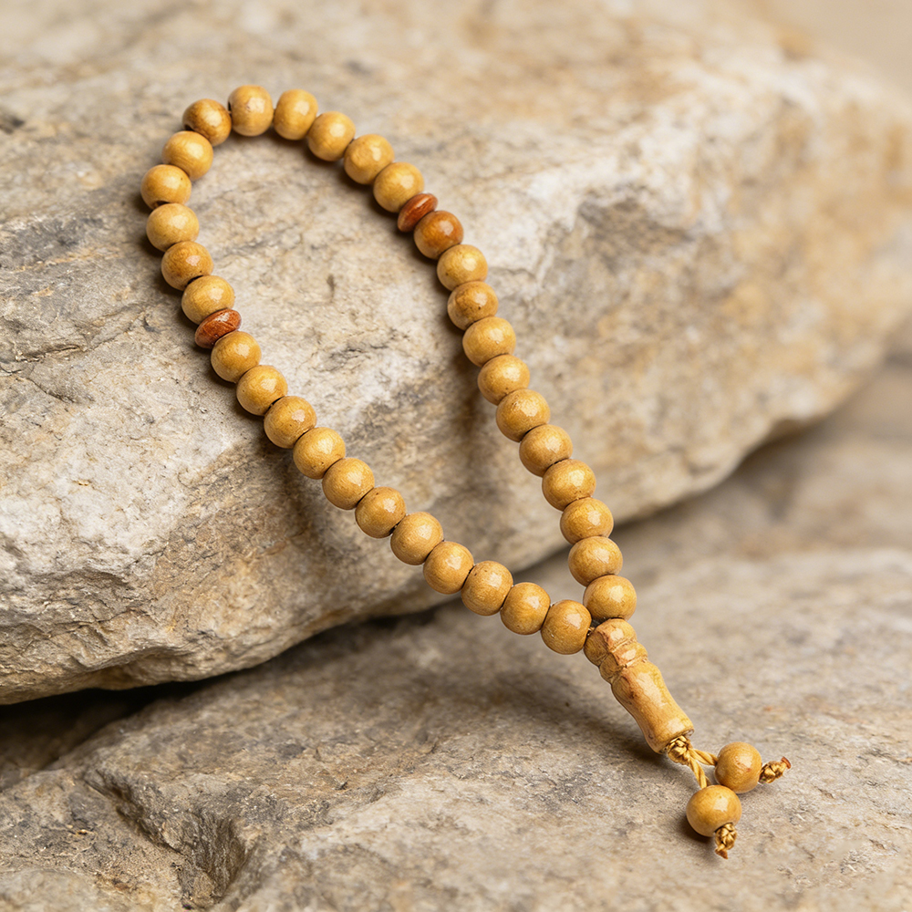 Wooden 33 Beads Muslim Prayer Beads Misbaha Tasbih