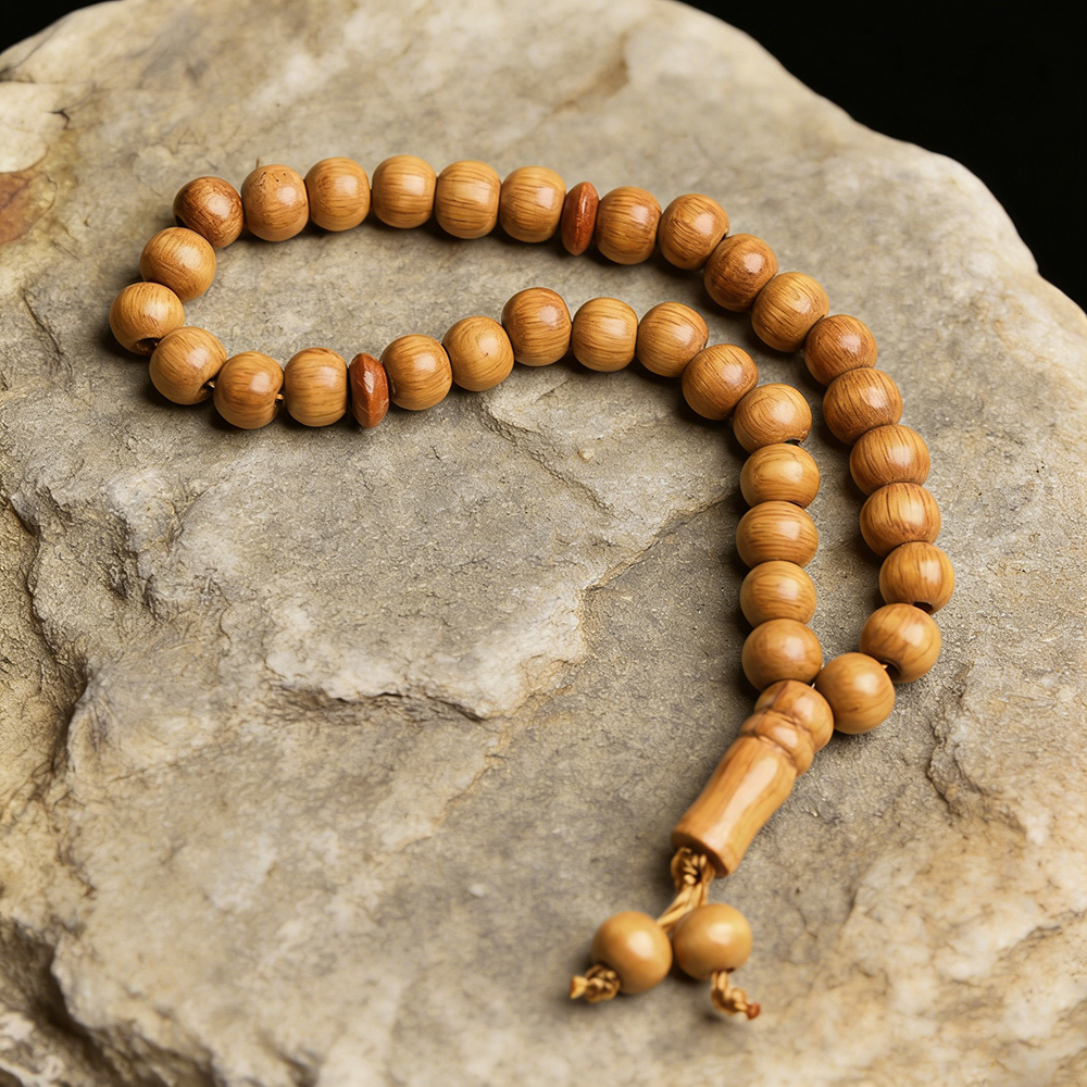 Wooden 33 Beads Muslim Prayer Beads Misbaha Tasbih