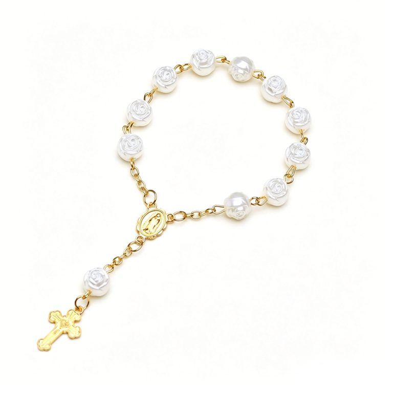 Plastic Cross Bracelet for Catholic First Communion Baptism – Alloy Charm Religious Gift